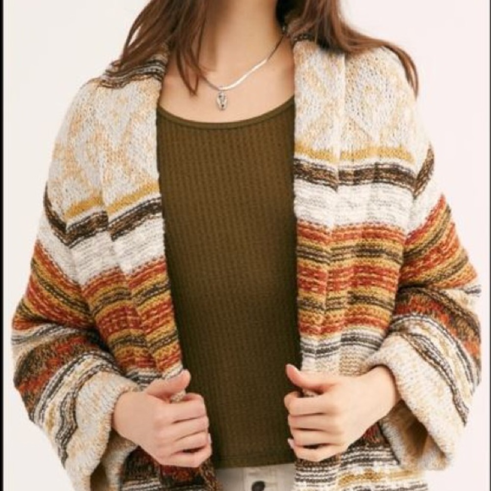 Free People Painted Desert Coat